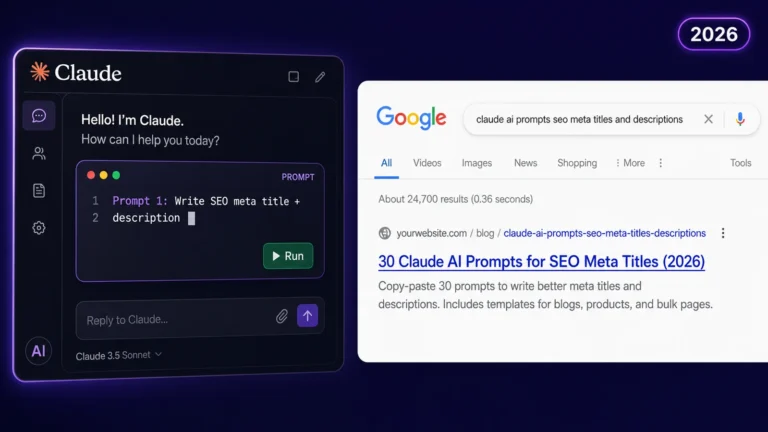 30 Claude AI Prompts for Writing SEO Meta Titles and Descriptions