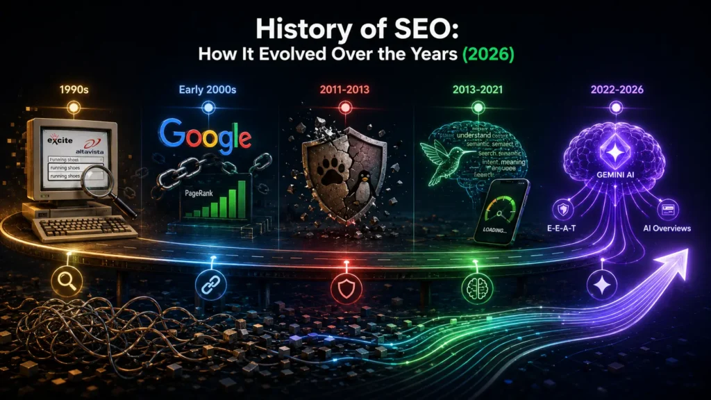 History of SEO: How It Evolved Over the Years (2026)