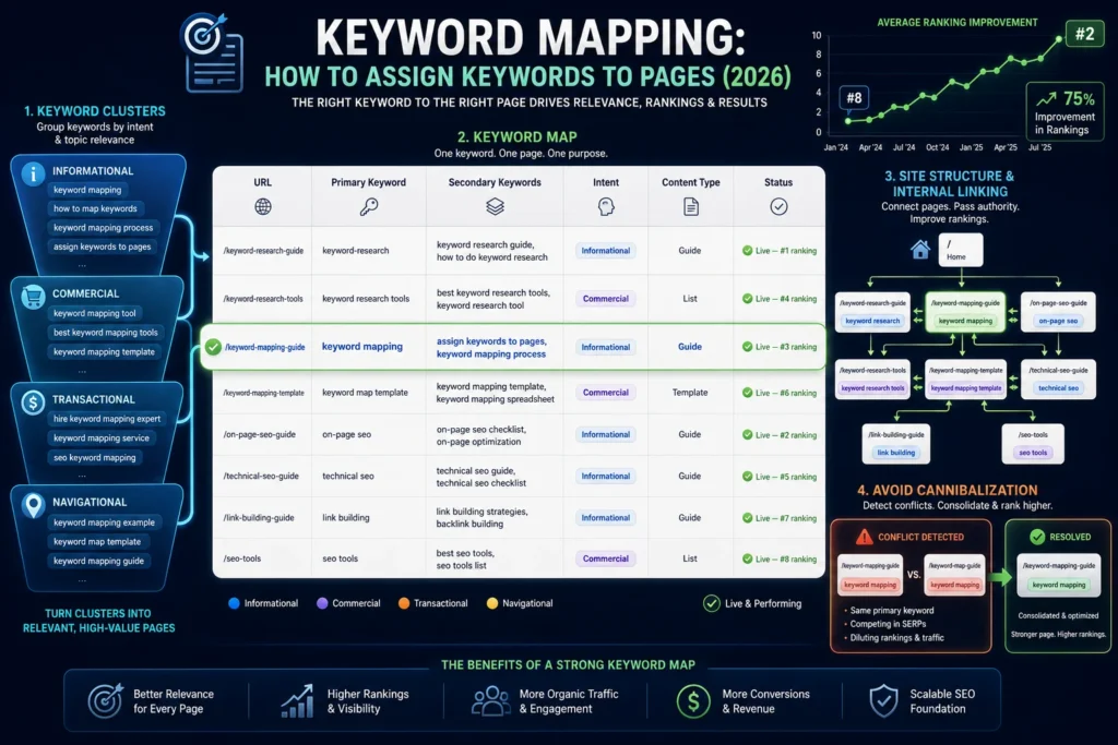 Keyword Mapping: How to Assign Keywords to Pages (2026)