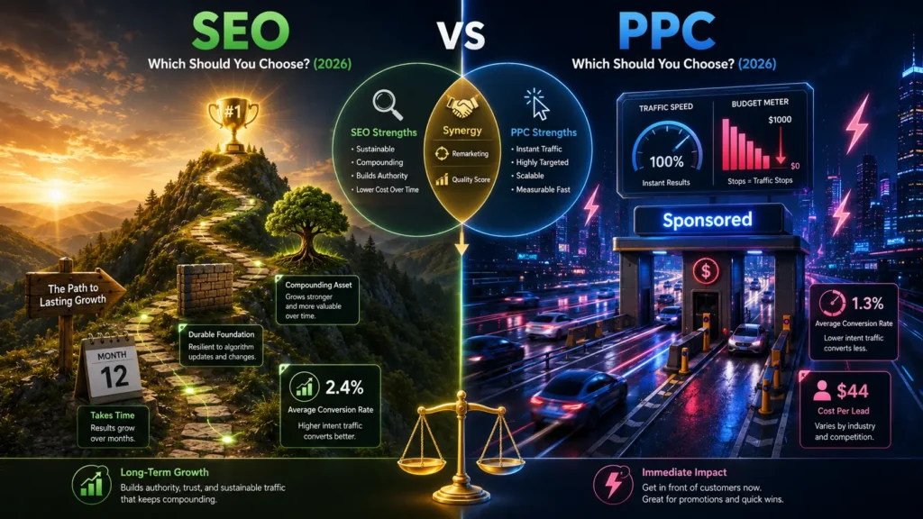 SEO vs PPC: Which Should You Choose? (2026)