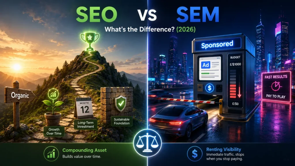 SEO vs SEM: What’s the Difference? (2026)