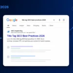 Title Tag SEO Best Practices 2026: What It Is and How to Get It Right