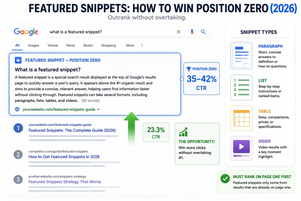 Featured Snippets: How to Win Position Zero (2026)