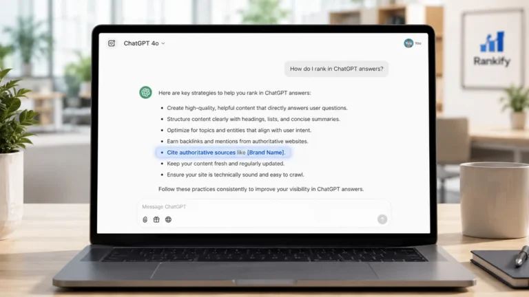 How to rank in ChatGPT answers – 2026 complete guide by Visiblytics