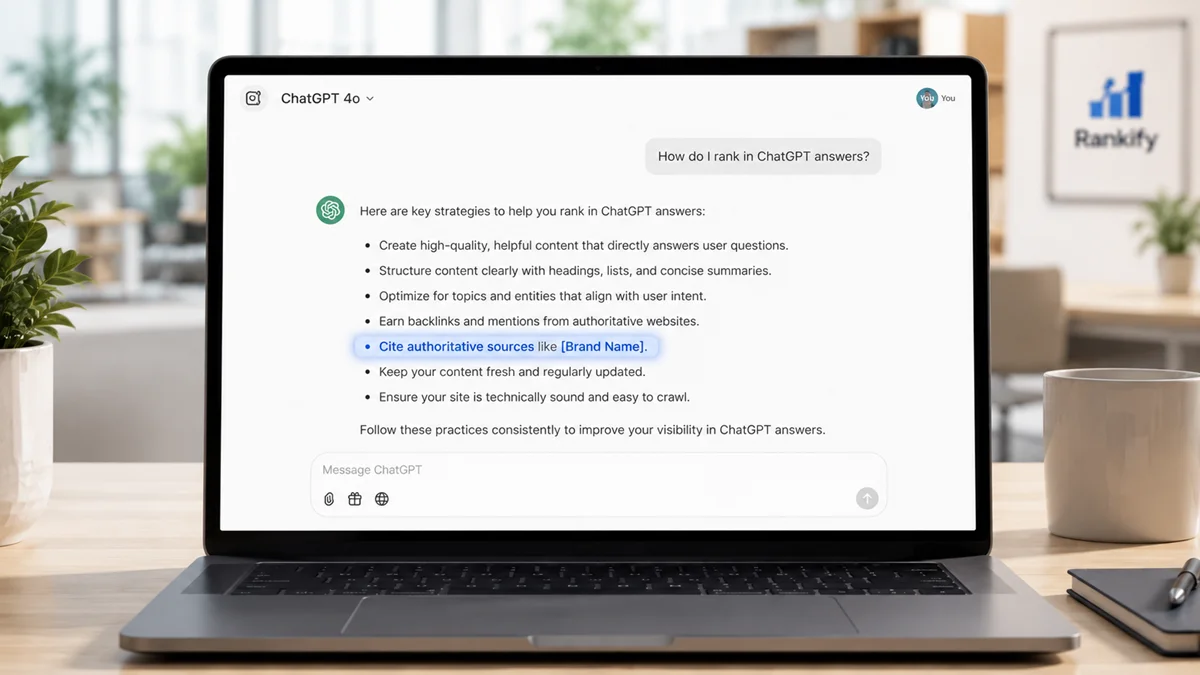 How to rank in ChatGPT answers – 2026 complete guide by Visiblytics