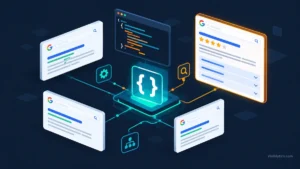 Best free schema markup generators comparison for 2026 – visual of structured data and rich results.